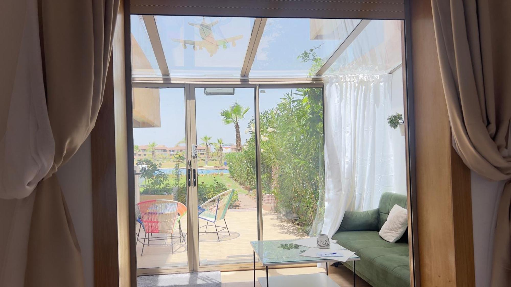 Appartement De Luxe Avec Jardin Vue Sur La Piscine Golf Securise 24H Sur 24 A 5 Minutes De L Aeroport Марракеш Экстерьер фото